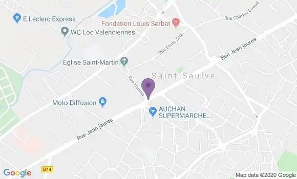Localisation Crédit Mutuel Agence de Saint Saulve