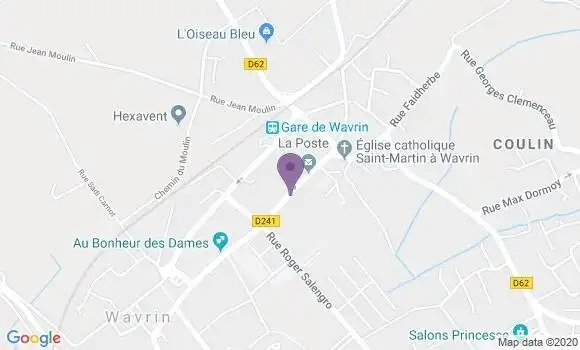 Localisation Crédit Mutuel Agence de Wavrin