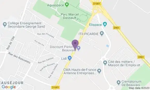 Localisation Crédit Mutuel Agence de Beauvais