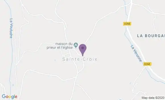 Localisation Crédit Mutuel Agence de Lacroix Saint Ouen