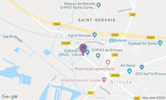 Localisation Crédit Mutuel Agence de Bagnoles de l
