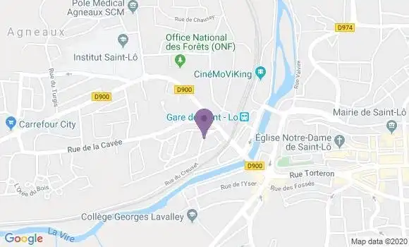 Localisation Crédit Mutuel Agence de Flers