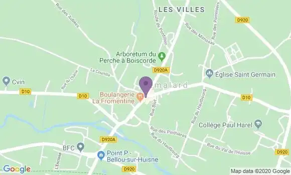 Localisation Crédit Mutuel Agence de Remalard