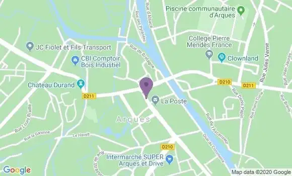 Localisation Crédit Mutuel Agence d
