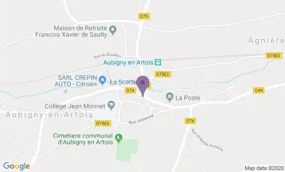 Localisation Crédit Mutuel Agence d