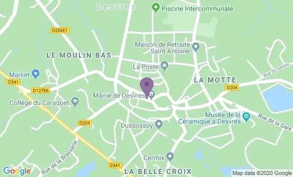 Localisation Crédit Mutuel Agence de Desvres