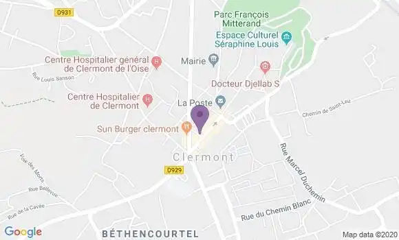 Localisation Société Générale Agence de Clermont