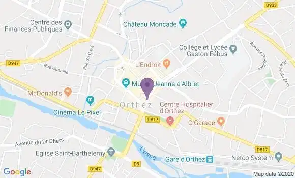 Localisation Crédit Mutuel Agence d