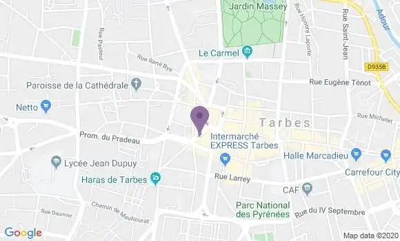 Localisation Crédit Mutuel Agence de Tarbes Bigorre