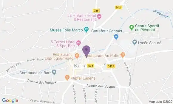 Localisation Crédit Mutuel Agence de Barr