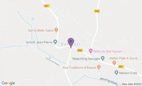 Localisation Crédit Mutuel Agence de Berstett