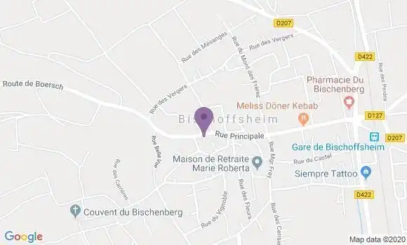 Localisation Crédit Mutuel Agence de Bischenberg