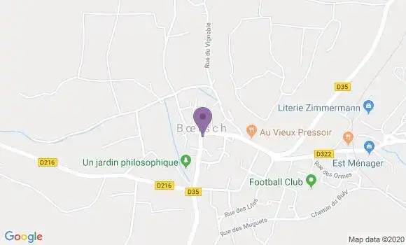 Localisation Crédit Mutuel Agence de Boersch