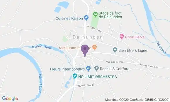 Localisation Crédit Mutuel Agence de Dalhunden