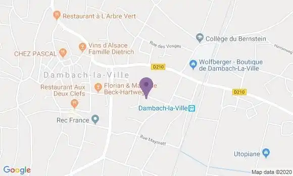 Localisation Crédit Mutuel Agence de Dambach la Ville