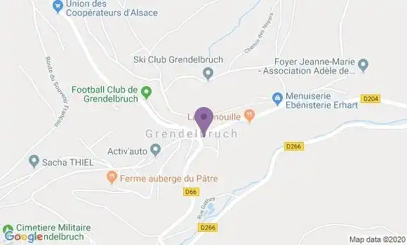 Localisation Crédit Mutuel Agence de Grendelbruch