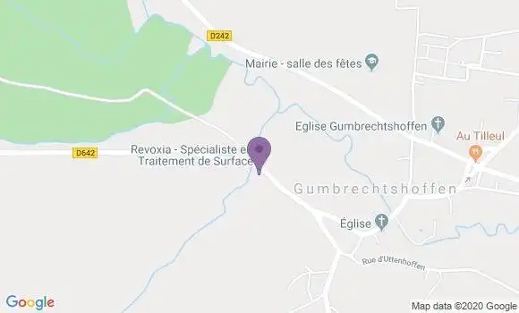Localisation Crédit Mutuel Agence de Gumbrechtshoffen
