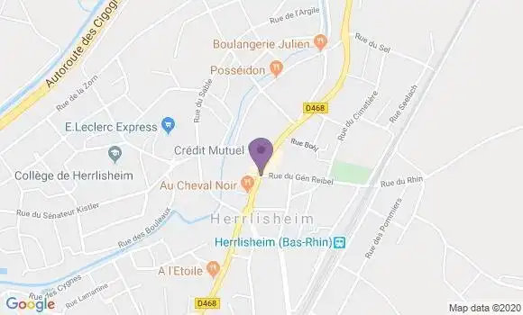 Localisation Crédit Mutuel Agence d