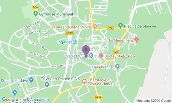 Localisation Crédit Mutuel Agence d