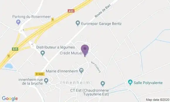 Localisation Crédit Mutuel Agence d