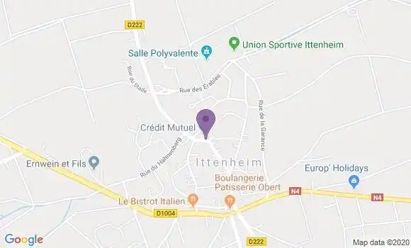 Localisation Crédit Mutuel Agence d