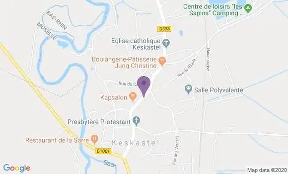 Localisation Crédit Mutuel Agence de Keskastel