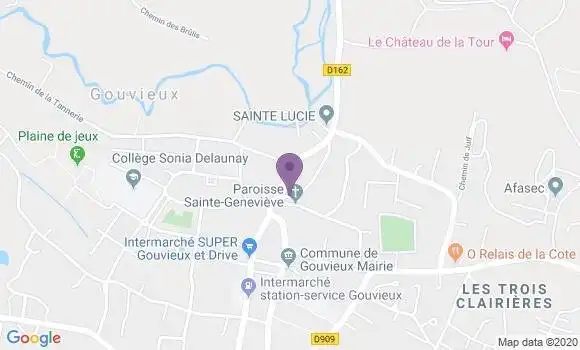 Localisation Société Générale Agence de Gouvieux