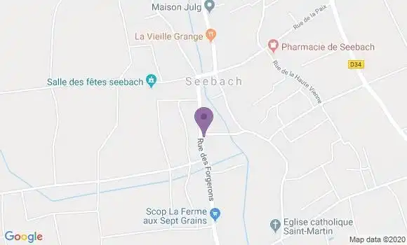 Localisation Crédit Mutuel Agence de Riedseltz