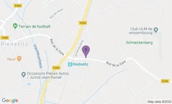 Localisation Crédit Mutuel Agence de Seebach
