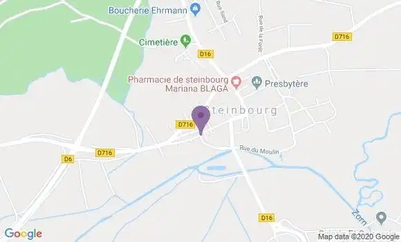 Localisation Crédit Mutuel Agence de Steinbourg