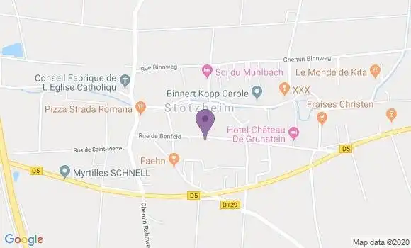 Localisation Crédit Mutuel Agence de Stotzheim