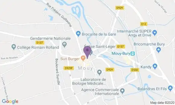 Localisation Société Générale Agence de Mouy
