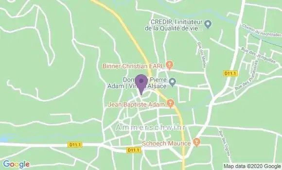 Localisation Crédit Mutuel Agence d
