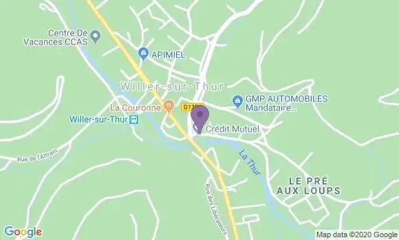 Localisation Crédit Mutuel Agence d