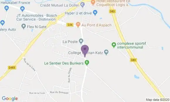 Localisation Crédit Mutuel Agence de Burnhaupt le Haut