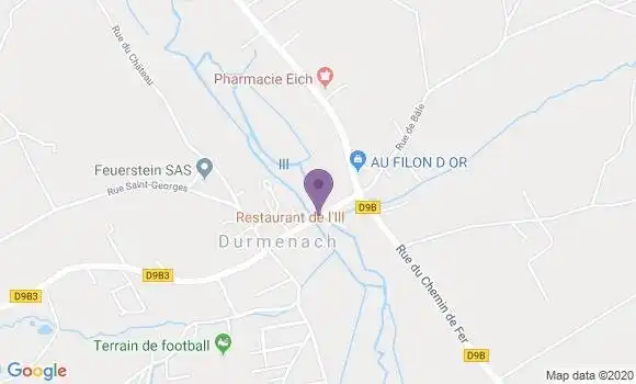 Localisation Crédit Mutuel Agence de Durmenach