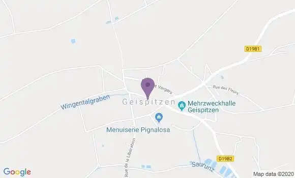 Localisation Crédit Mutuel Agence de Geispitzen