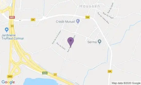 Localisation Crédit Mutuel Agence d