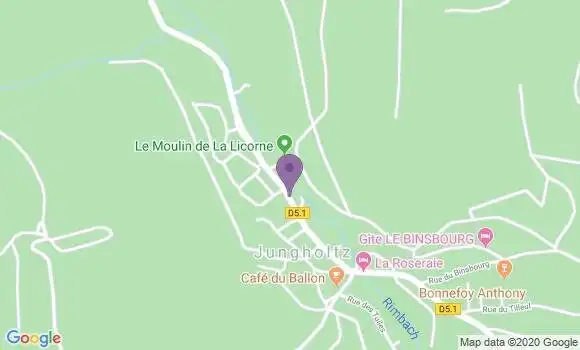 Localisation Crédit Mutuel Agence de Jungholtz