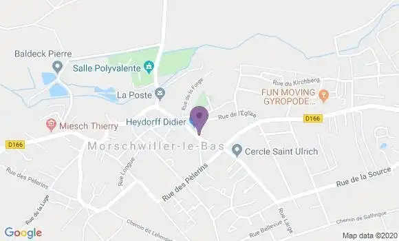 Localisation Crédit Mutuel Agence de Morschwiller le Bas