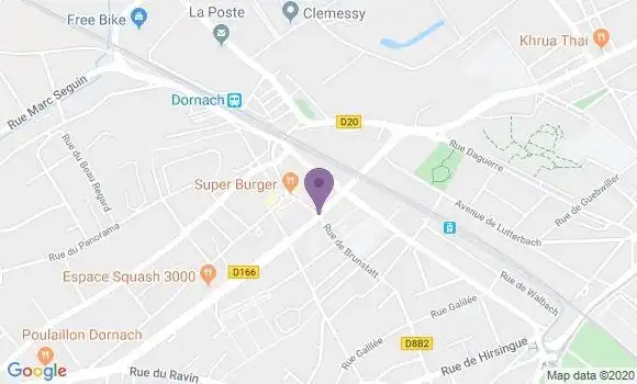 Localisation Crédit Mutuel Agence de Mulhouse Porte Ouest