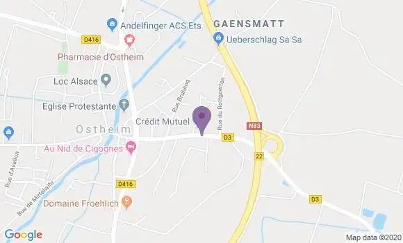 Localisation Crédit Mutuel Agence d