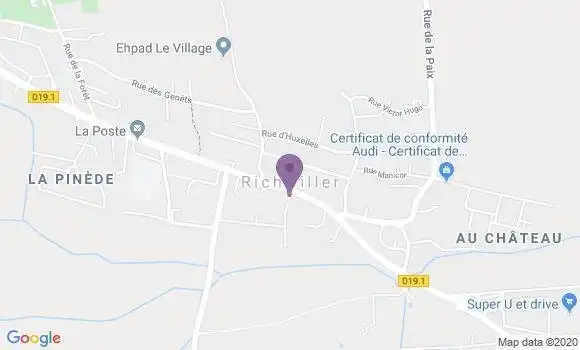 Localisation Crédit Mutuel Agence de Richwiller