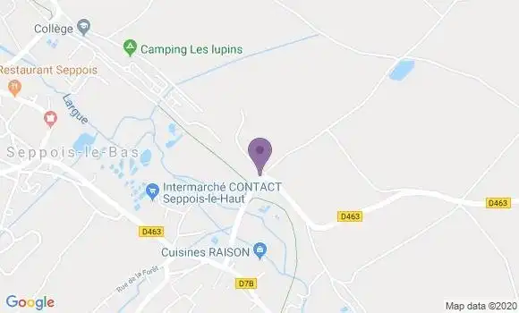 Localisation Crédit Mutuel Agence de Seppois le Haut