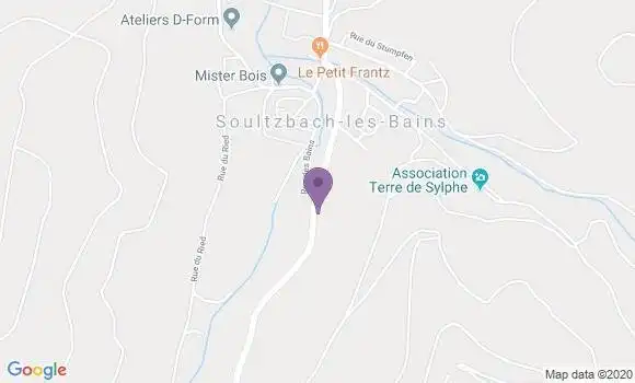 Localisation Crédit Mutuel Agence de Soultzbach les Bains