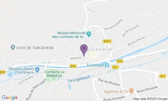 Localisation Crédit Mutuel Agence de Turckheim