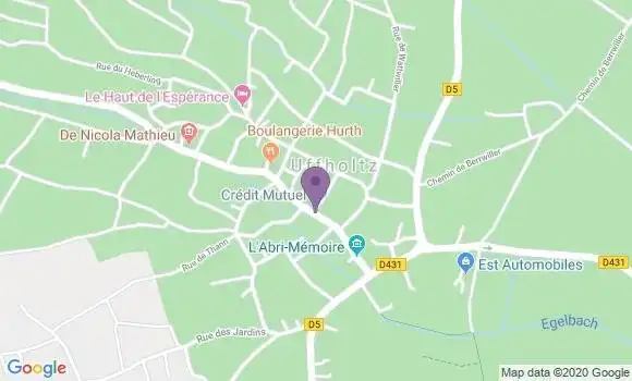Localisation Crédit Mutuel Agence d