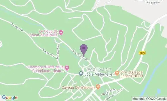 Localisation Crédit Mutuel Agence de Walbach