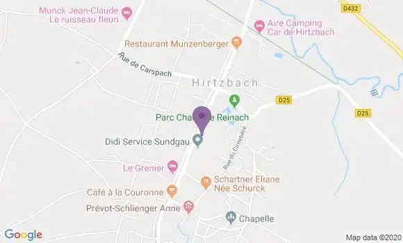 Localisation Crédit Mutuel Agence de Walheim