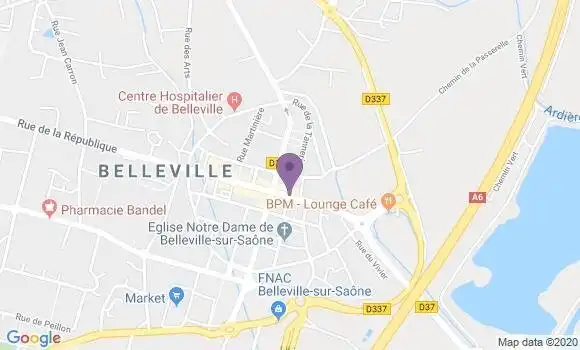 Localisation Crédit Mutuel Agence de Belleville